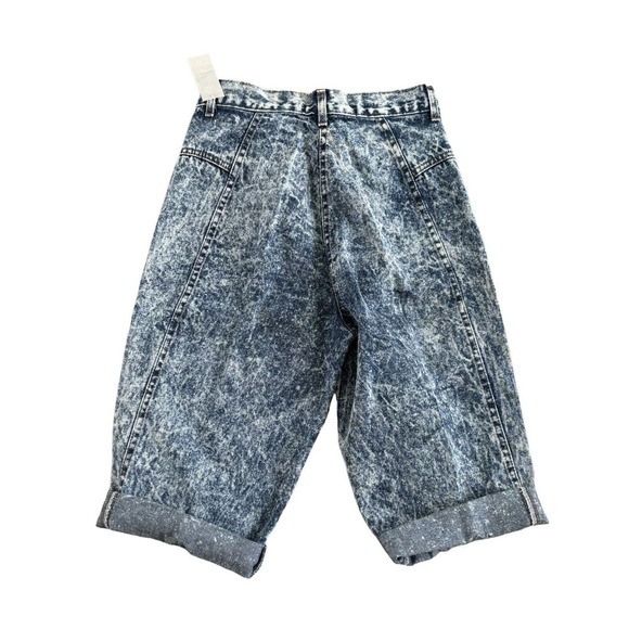 90s Chic Denim Capri Shorts Sz 11 Jrs USA Made Acid Wash NWT Old Stock - Picture 2 of 9